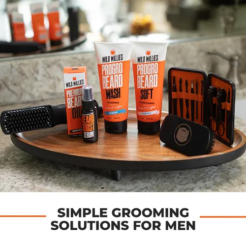 Vista 6 de Wild Willies Kit de pedicura y manicura de 10 piezas para hombres y mujeres, incluye cortaúñas, tijeras, pinzas, limas, kit compacto de aseo de uñas