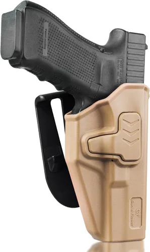 Vista 9 de GUN & FLOWER OWB Holster - Select Your Fit for: Glock 17/19/19X/31/32 (Gen 1-6) & G22/23 (Gen 1-4), Ruger RXM, PSA Dagger Compact - Optics Ready