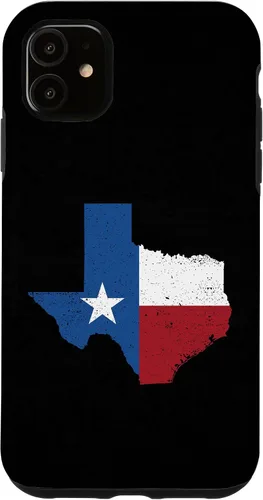 Vista 8 de Funda para iPhone 17 con la bandera del estado de Texas, diseño vintage de Texas, Estados Unidos