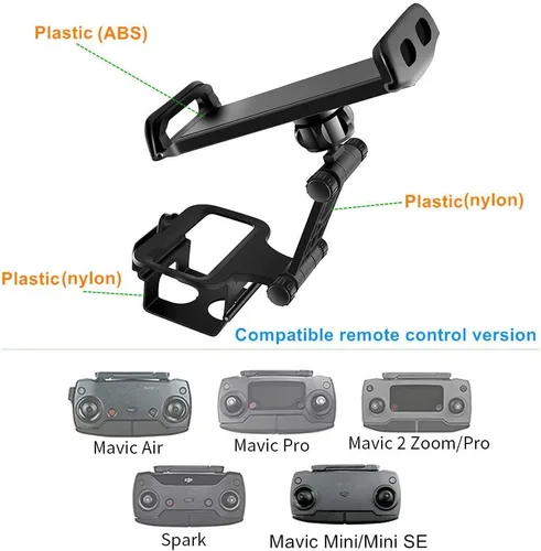 Vista 3 de Hanatora Soporte frontal para tablet de 4 a 11 pulgadas con cordón para el cuello para DJI Mavic Mini/Mini SE, Mavic 2 Pro/Zoom, DJI Mavic