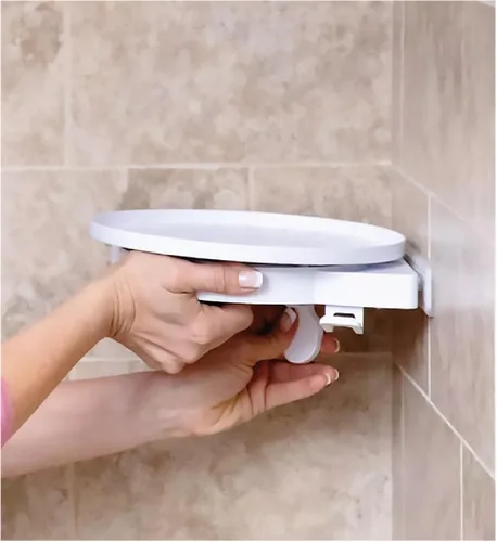 Vista 3 de Estante giratorio esquinero para baño y hogar 360º
