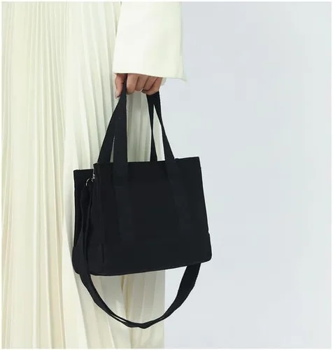 Vista 2 de Bolso cruzado de lona a la moda, bolso de hombro duradero y moderno para mujer