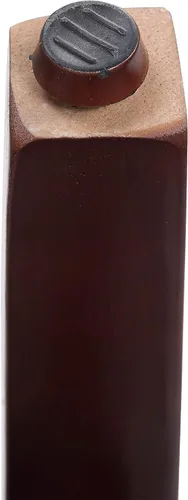 Vista 9 de WO Home Furniture Taburete de bar de 29 pulgadas, taburete tapizado sin espalda con patas de madera rojo cereza para cocina (gris)