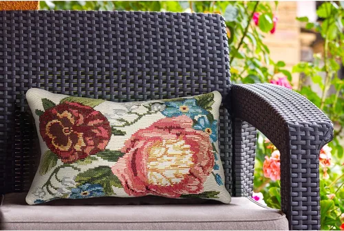 Vista 30 de Liora Manne Marina - Almohadas de fácil cuidado para interiores y exteriores, 12 x 18 pulgadas, color verde Verde Libre de Abejas