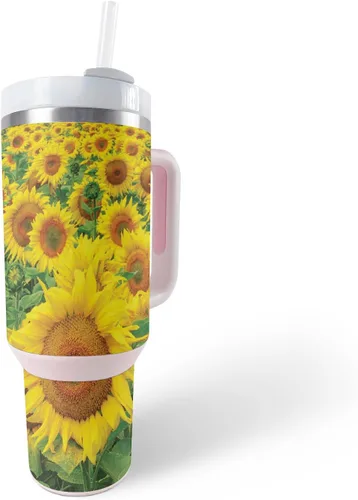 Vista 18 de MightySkins Skin - Vaso de vinilo compatible con Stanley The Quencher H2.0 FlowState de 40 onzas, color turquesa sólido, funda protectora, duradera