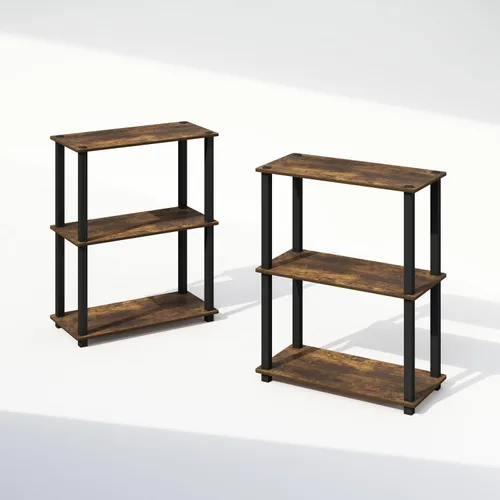 Vista 77 de Furinno Turn-N-Tube Organizador de encimera de cocina, estante organizador de encimera de esquina de 2 niveles, estante esquinero, para cocina
