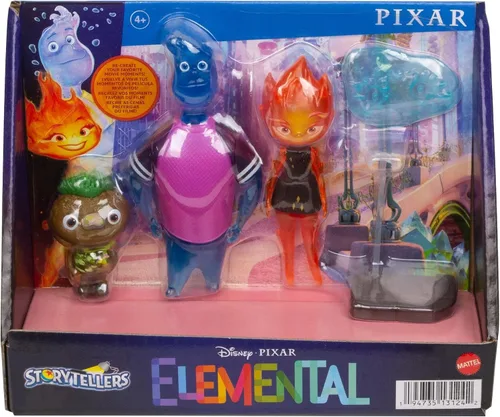 Vista 4 de Pixar Elemental Figura de acción 3 pck