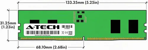 Vista 7 de A-Tech 8GB DDR5 4800MHz PC5-38400 CL40 UDIMM 1.1V sin ECC sin búfer DIMM 288-Pin PC de escritorio PC/computadora RAM módulo de actualización
