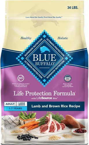 Vista 16 de Blue Buffalo Life Protection Formula Large Breed Adult Dry Dog Food, promueve la salud de las articulaciones y los músculos magros, hecho