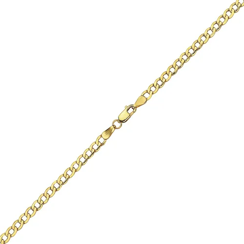 Vista 3 de PORI JEWELERS 14K Yellow Gold 25MM 35MM 4MM 5MM 65MM 75MM 85MM CubanCurb Chain Necklace and Bracelet - Made In Italy