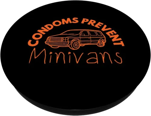 Vista 2 de Condoms Prevent Minivans Funny Sarcastic Men Women PopSockets Swappable PopGrip