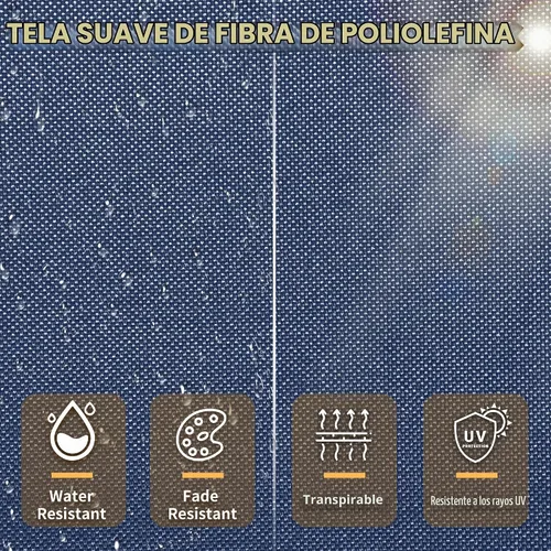 Vista 7 de UDPATIO Juego de muebles de patio de 5 piezas, sofá modular de mimbre para todo tipo de clima, sofá modular para exteriores en forma de L