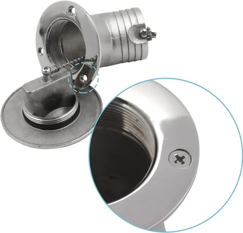 Vista 3 de SHENGHUISS Boat Water/Diesel/Gas/Fuel Deck Fill/Filler 1-1/2 Inch(38mm) with Keyless Cap 316 Stainless Steel Boat Deck Hardware for Boat, Yacht
