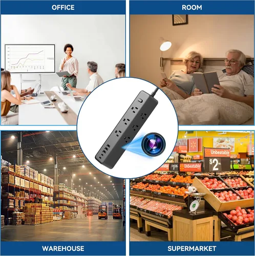 Vista 7 de Mini cámara inalámbrica para el hogar, cámara de seguridad interior, pequeña cámara Wi-Fi, 1080P
