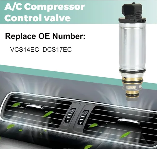 Vista 3 de Electroválvula de control del compresor de CA compatible con Nissan Altima 2013-2016 para Valeo DCS17EC VCS14EC