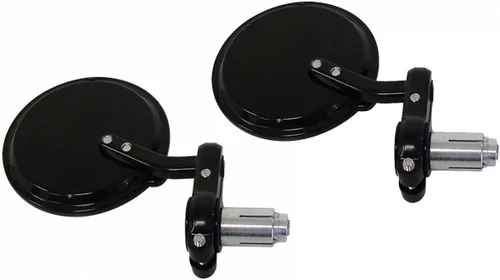 Vista 2 de ESPEJOS REDONDOS PARA TRIUMPH Thruxton para motocicleta de 3 pulgadas, color negro, 7/8 pulgadas