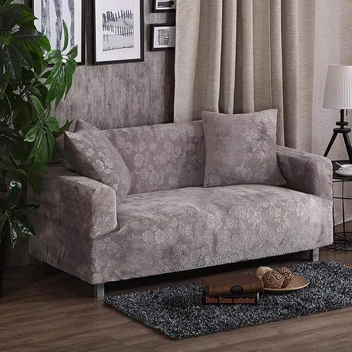 Vista 11 de Konsilsa Funda de sofá de felpa de lujo, funda elástica súper suave y gruesa para sofá, funda lavable, protector de muebles para sofá de 1234 plazas