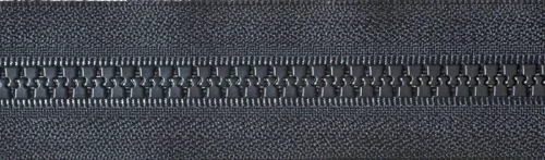 Vista 2 de YKK -Ski & Sport Vislon Chaqueta Cremallera Reversible Slide YKK #5 Plástico Moldeado Separación Negro - Fabricado en Estados Unidos