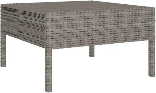 Vista 4 de Ensemble Salon de Jardin 8 Pièces Gris Anthracite Modulable avec Coussins, Meuble d'Extérieur Pour Terrasse et Balcon, Confortable et Résistant aux