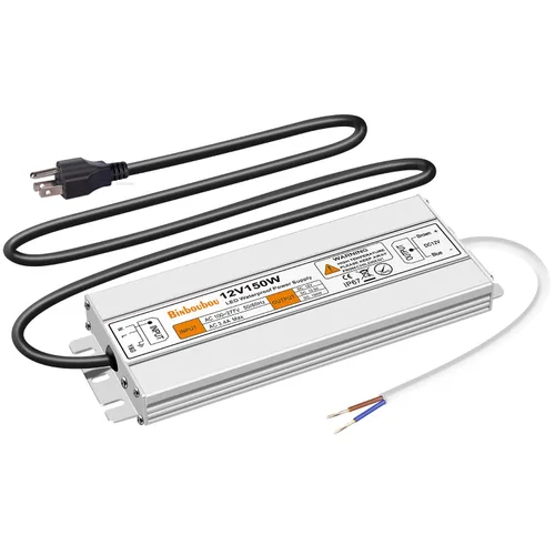 Vista 8 de Transformador LED impermeable IP67 de 12 V 60 W, fuente de alimentación de bajo voltaje con enchufe de 3 clavijas para cualquier luz LED al aire