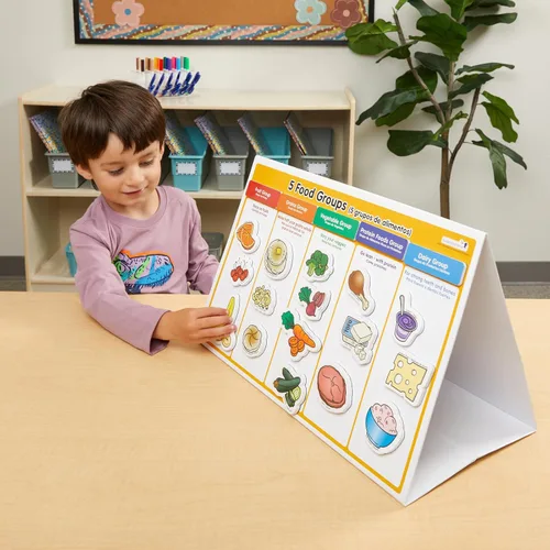 Vista 7 de Excellerations My Healthy Plate Magnet Nutrition and Food Activity Set for Kids Pack of 4 A partir de 3 años, PreK+, paquete de 4 para niños