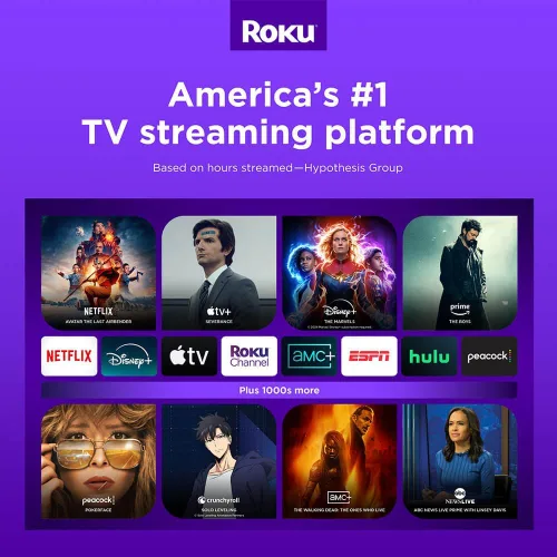 Vista 7 de Roku Paquete de Smart TV Full HD de 32 pulgadas, pantalla LED de 1080p, audio Dolby, funciona con Alexa, control remoto de voz, modo Bluetooth