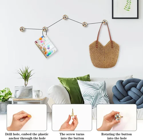 Vista 6 de Paquete de 4 pomos de armario con diseño de gatos lindos y gatitos, tiradores de muebles de cocina, baño, armario, puerta, manijas redondas