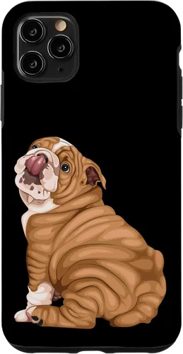 Vista 13 de Funny Puppy Art Illustration English Bulldog Owner Case para iPhone 17