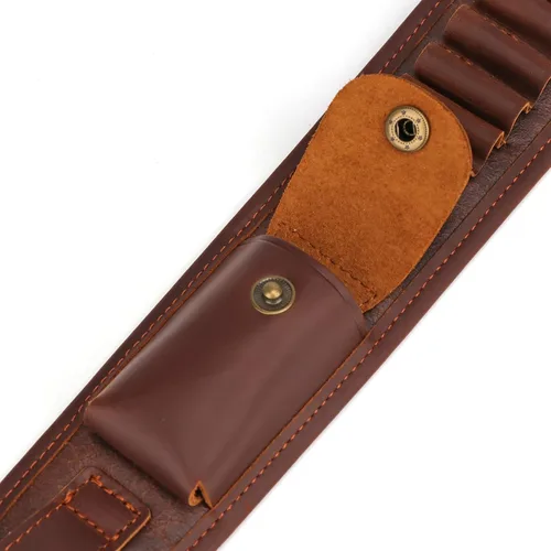 Vista 4 de TOURBON - Soporte para escopeta de calibre 12 Bandolier con giros Adjustable Shoulder Strap, Non-slip Suede Interior, Quick-grab Handle