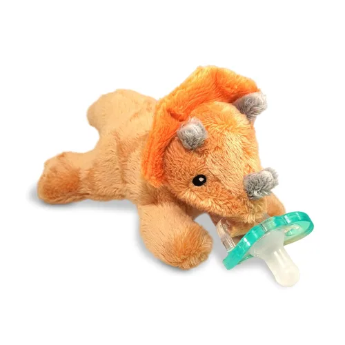 Vista 14 de RaZbaby Bear RaZbuddy - Portachupetes de Peluche para Recién Nacidos en Adelante, Hecho en EE.UU., Chupete Ortodóntico Desmontable JollyPop