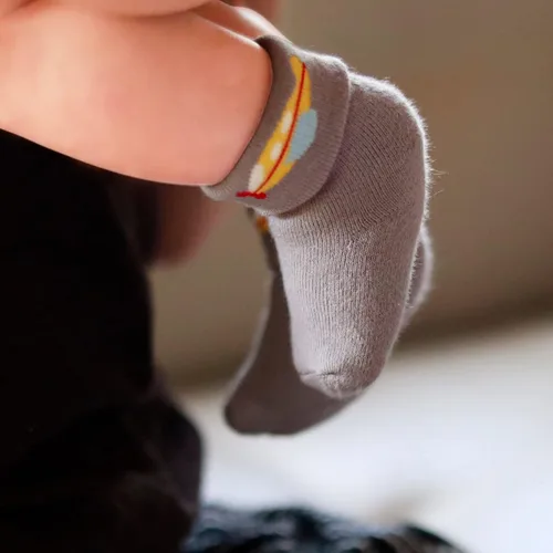 Vista 5 de RATIVE Newborn Baby Socks 0-6,6-12 Months Terry Turn Cuff Socks for Boys Girls