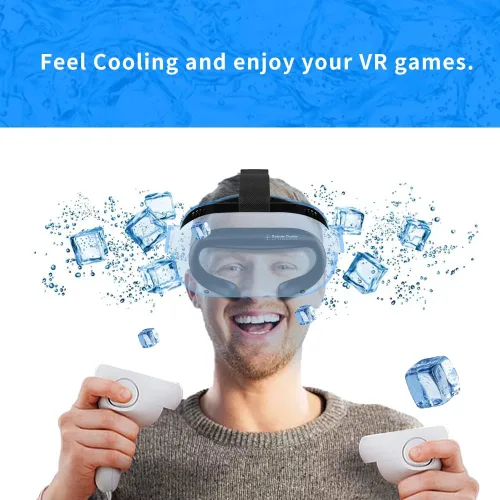 Vista 2 de Globular Cluster CPQ2 Cooling Pad Interface Kit for Metal Quest 2 - Keep Cool in VR - HotSweatStuffiness Fix