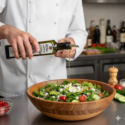 Vista 8 de Aleta Farms, Aceite de oliva virgen extra orgánico, DOP griego de una sola finca, primera prensa en frío, premio de oro 2025, botella de vidrio