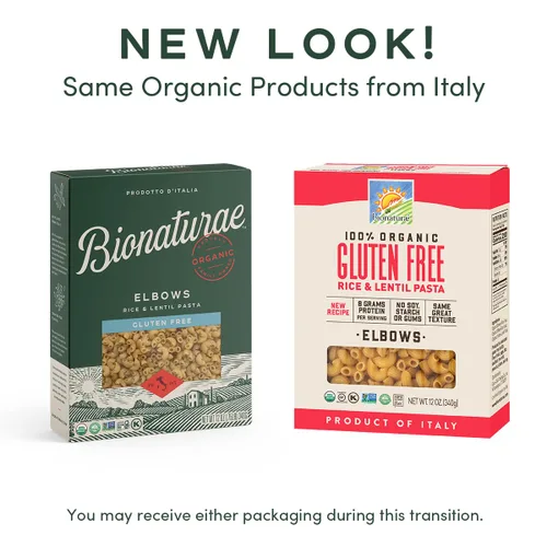 Vista 3 de Bionaturae Elbow Pasta Fideos, Pasta orgánica sin gluten, 12 onzas