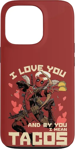 Vista 20 de Marvel Deadpool I Love You and by You I Mean Tacos - Carcasa para iPhone 17