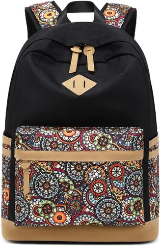Vista 4 de Mochilas ligeras para niños, mochila escolar de lona, pequeñas mochilas de viaje para mujeres, niñas, niños, mochila para niños pequeños