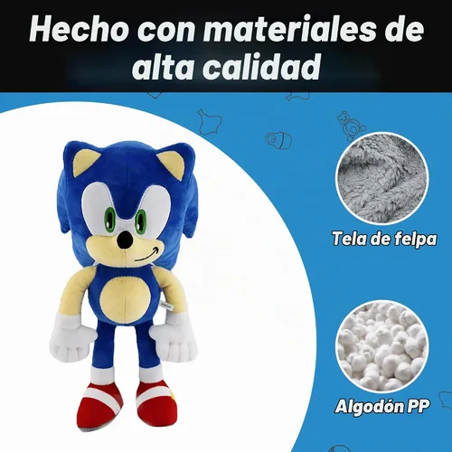 Vista 3 de Figuras de peluche de animales de peluche (azul)