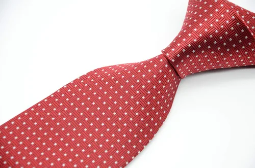 Vista 3 de Geotae Zerun Nuevo clásico sólido cuadros Paisley Jacquard tejido seda corbata de los hombres