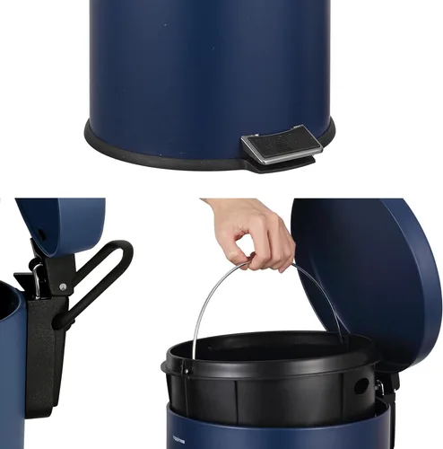 Vista 6 de happimess HPM1000B Oscar - Bote de basura de 8 galones con mini bote de basura gratis, moderno, a prueba de huellas dactilares para el hogar
