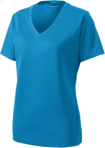 Vista 5 de SPORT-TEK Ladies PosiCharge RacerMesh V-Neck TEE F20