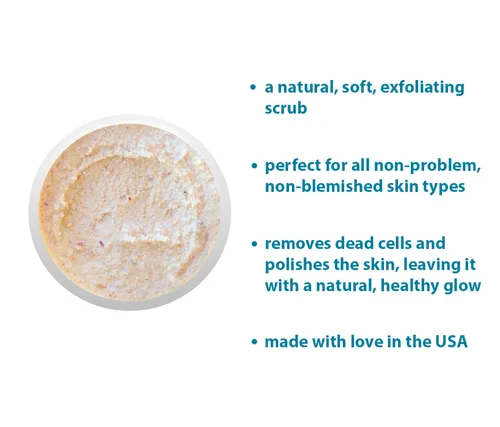 Vista 3 de RAYA Exfoliante facial de miel de almendra (106) Exfoliante facial natural para piel no manchada Pule, suaviza y crea una tez brillante