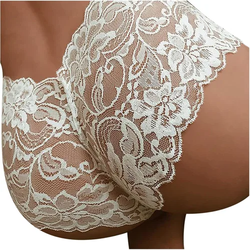 Vista 3 de Lencería para mujer, paquete de 1 a 5 calzoncillos para mujer, bragas sexis de encaje, pantalones G, tanga, trajes de boudoir, pijamas de peluche