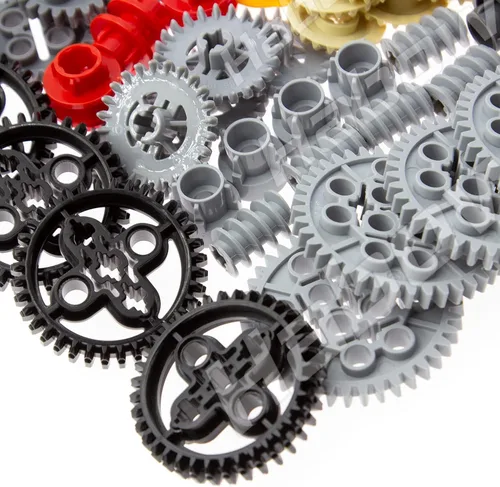 Vista 7 de Habow 233pcs Technic Gears Kit, Assorted Gear Set for MOC Technic Building