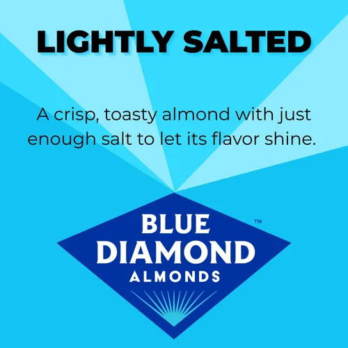 Vista 8 de Blue Diamond Almendras Bajas en Sodio y Ligeiramente Saladas, Bolsa resellable de 16 onzas (Paquete de 1)