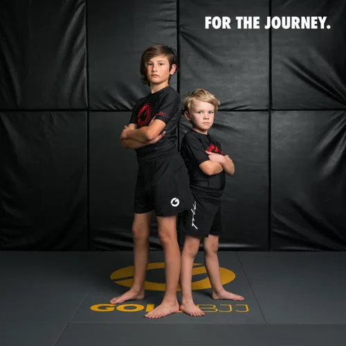 Vista 4 de Gold BJJ Pantalones cortos de Jiu Jitsu para niños, ligeros para lucha juvenil, para artes marciales, lucha, boxeo y artes marciales mixtas