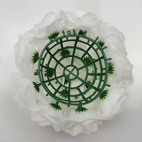 Vista 4 de Bola de flores artificiales para centros de mesa, bodas, bodas, fiestas, centros de mesa, decoración, 7.8 pulgadas (5, negro)