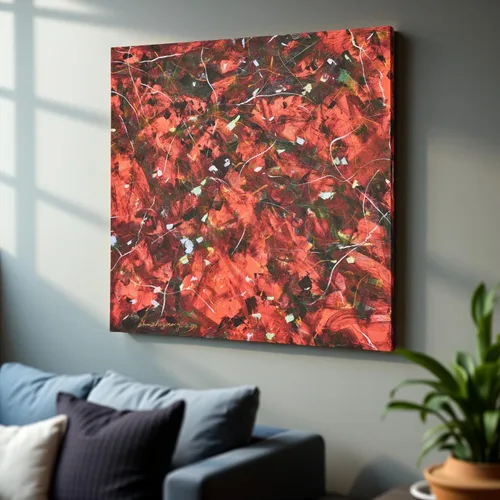 Vista 15 de Gloliv Lienzo decorativo para pared, pintura abstracta para decoración de pared, reproducción autorizada por artistas, impresiones de lienzo