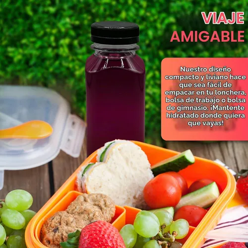 Vista 5 de Reli. Botellas de jugo de plástico [paquete de 48 a granel]