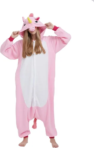 Vista 31 de SimZoo Pijama de animal para adultos, disfraz de una sola pieza para Bate