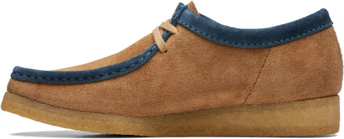 Vista 35 de Clarks Wallabee Chukka Botas para hombre cera de abeja cuero